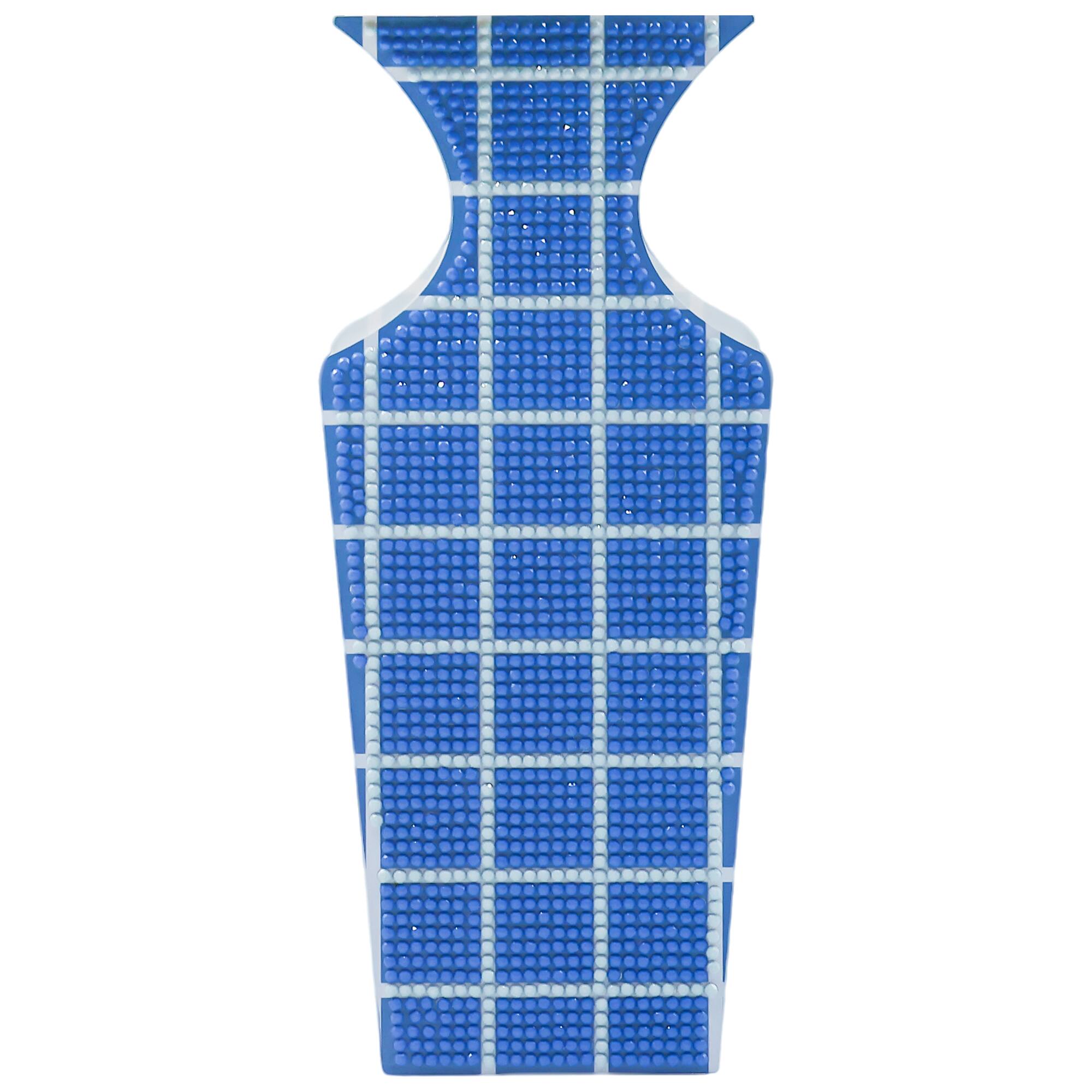Jonathan Adler x Michaels Blue Tile Diamond Art Vase Kit